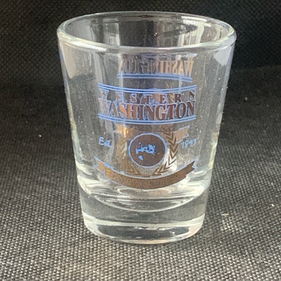 Pre Owned Western Washington University Shot Glass Shotglass School Spirit - Picture 2 of 3